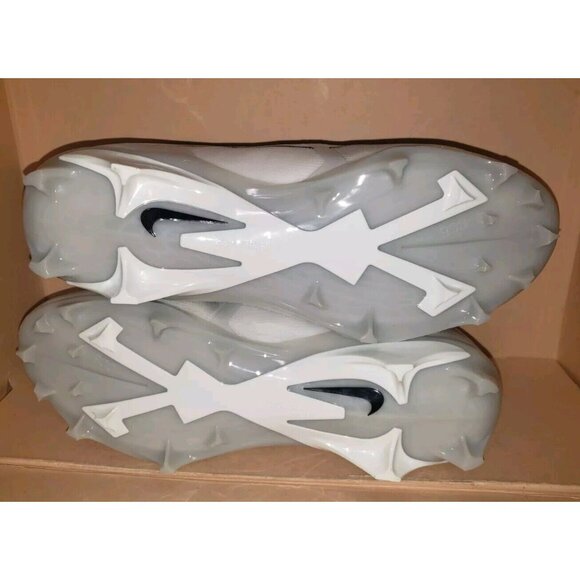 NIKE ALPHA MENACE ELITE 3 FLYKNIT FOOTBALL WHITE MEN'S SIZE 8, 8.5, 11, 12 &12.5 - Picture 12 of 12